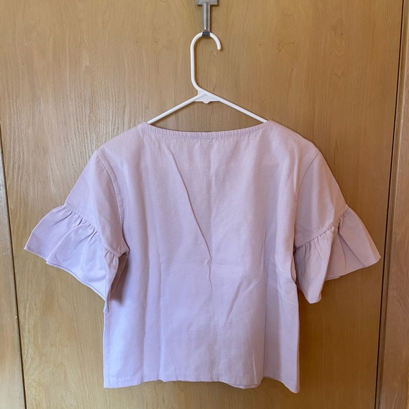 J.Crew Ruffle Sleeve Top - Picture 4 of 8